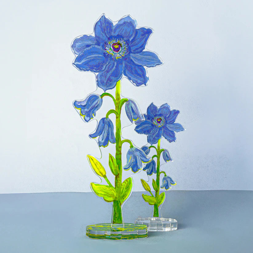Purple Clematis | 0.25in. Acrylic Floral - Large