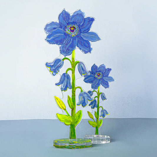 Purple Clematis | 0.25in. Acrylic Floral - Large