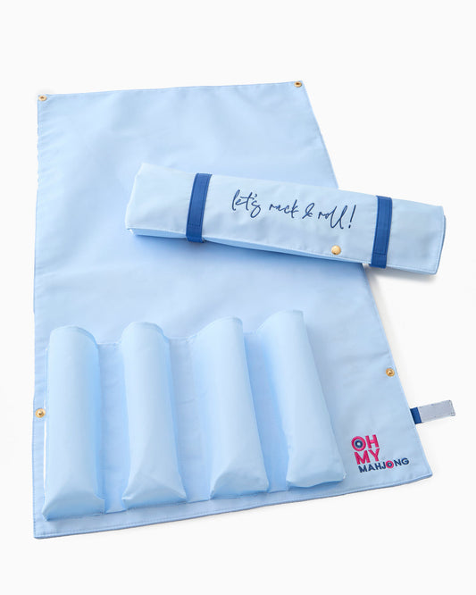 Light Blue Let's Rack & Roll Pusher Storage