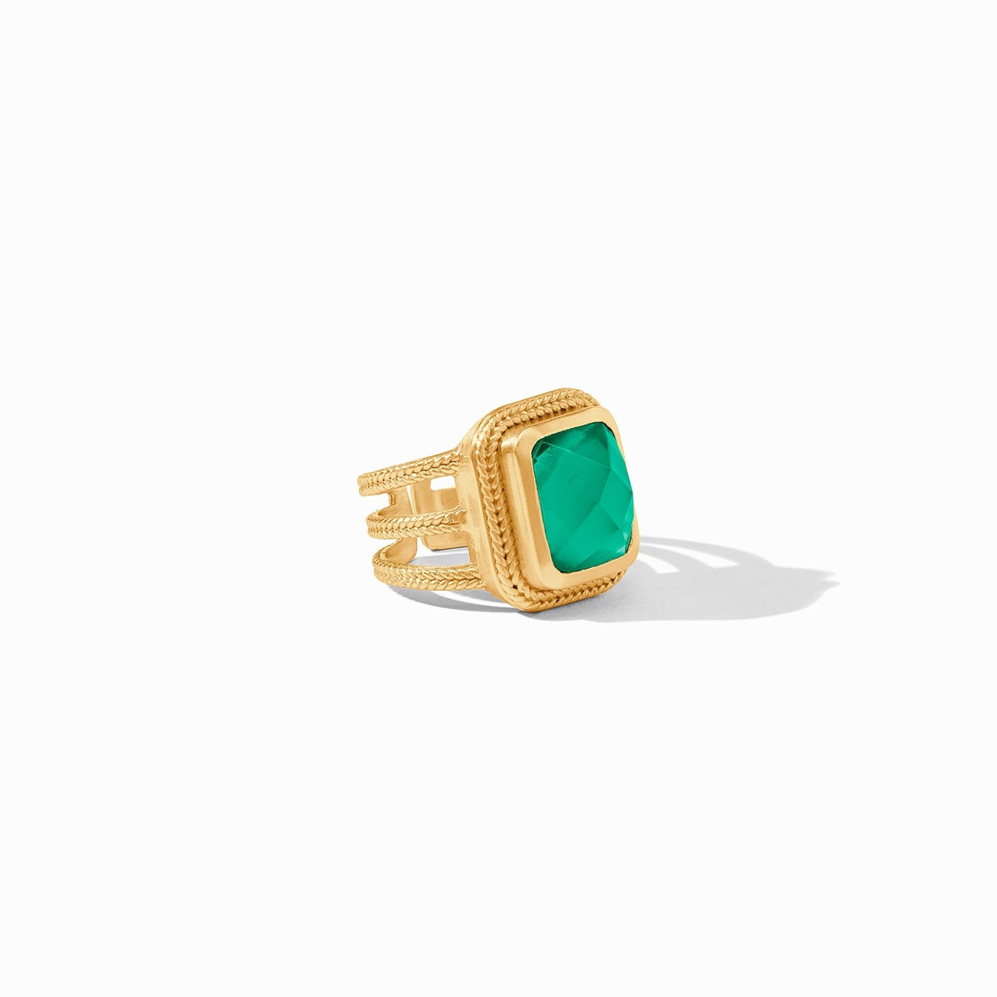 Cheval Statement Ring Iridescent Emerald Green