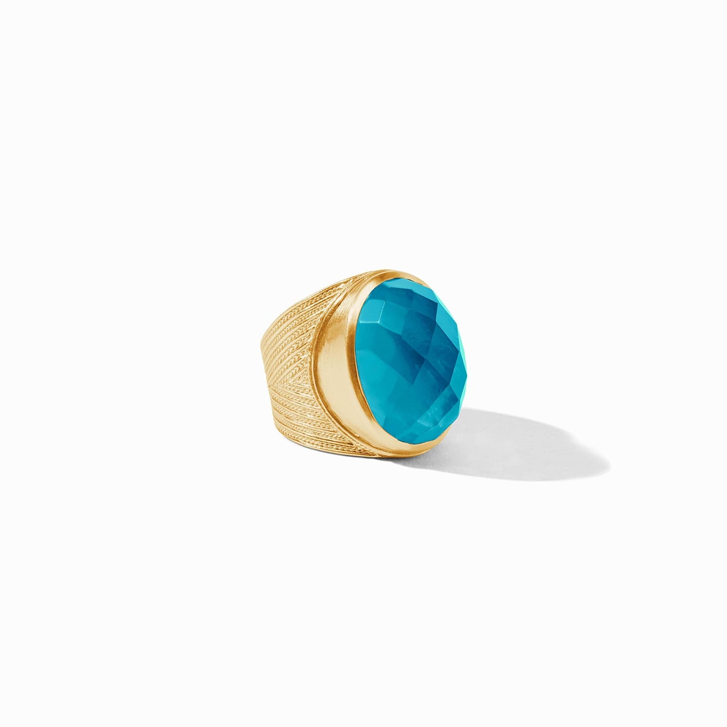 Verona Statement Ring Iridescent London Blue