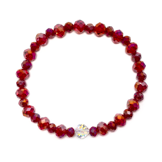 Ruby Twinkle Stacker Bracelet