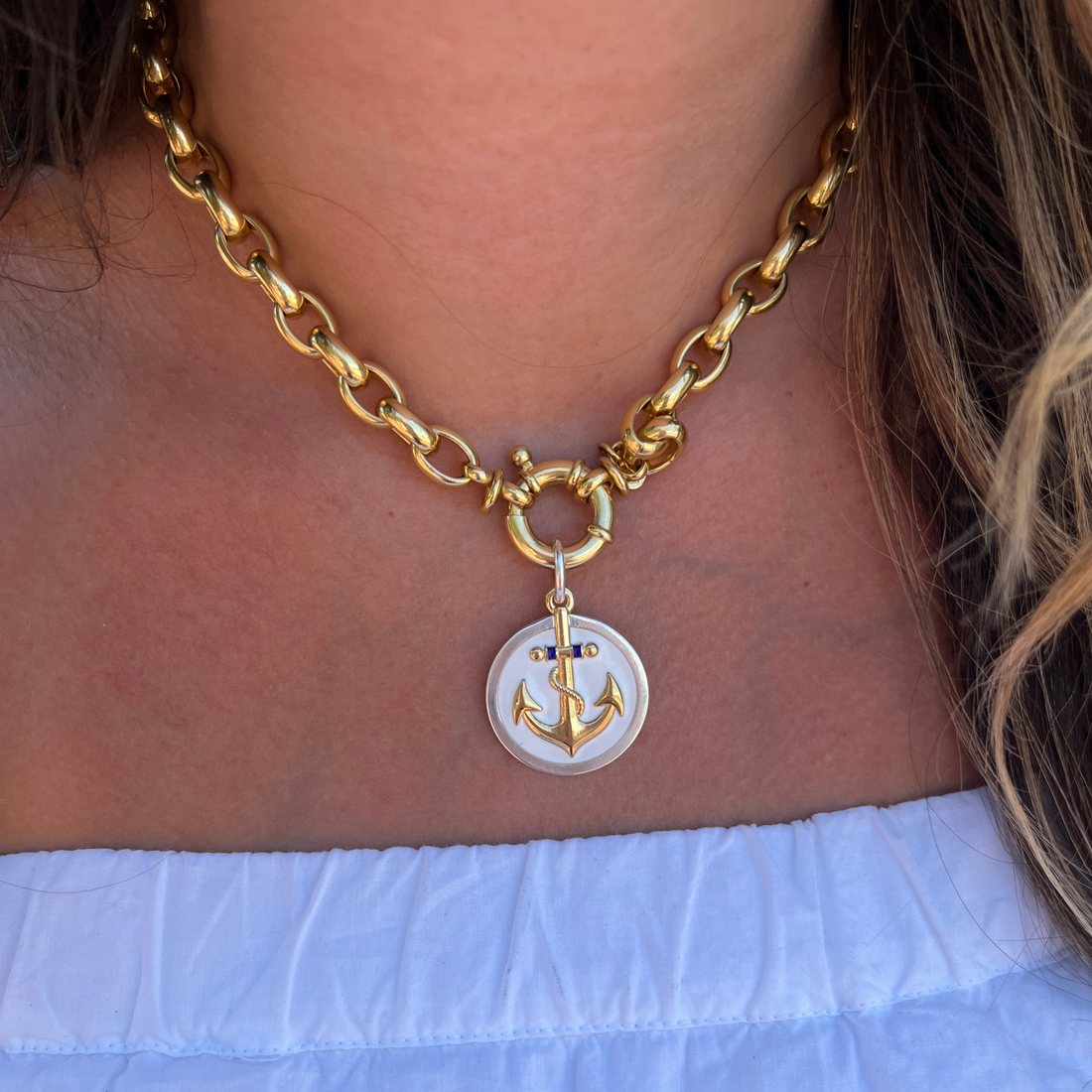 Gratitude Anchor Pendant