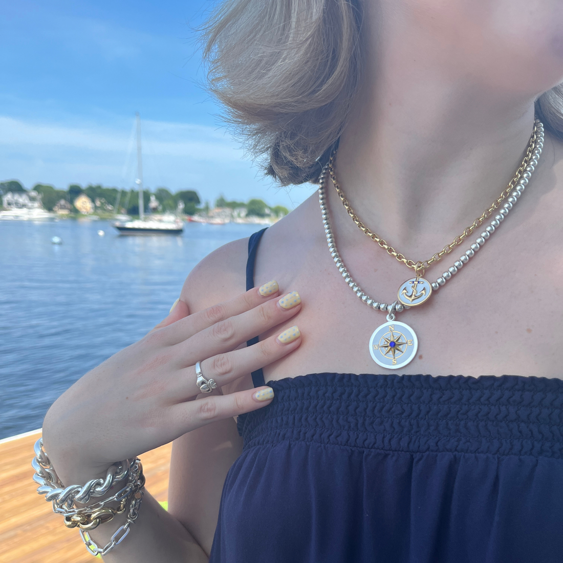 Gratitude Anchor Pendant