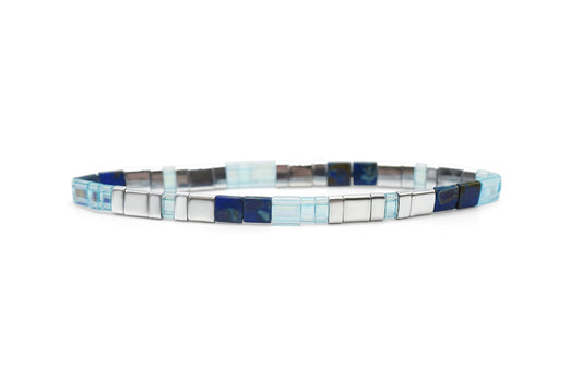 DREAM Morse Code Tila Beaded Bracelet
