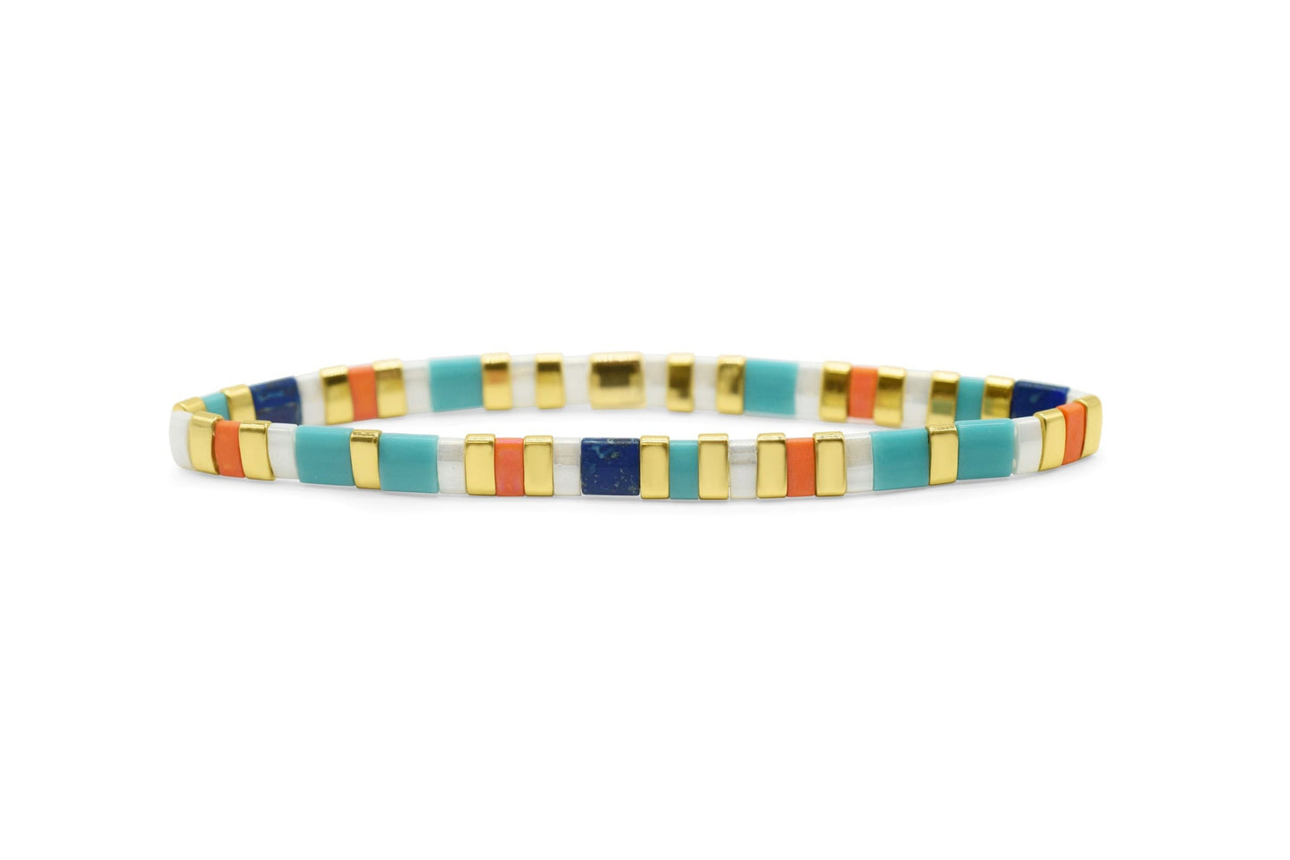 BELIEVE Morse Code Tila Beaded Bracelet