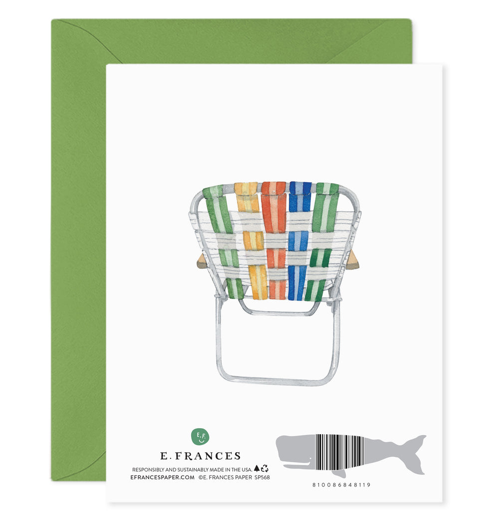 Lawn Chair Dad Greeting Card