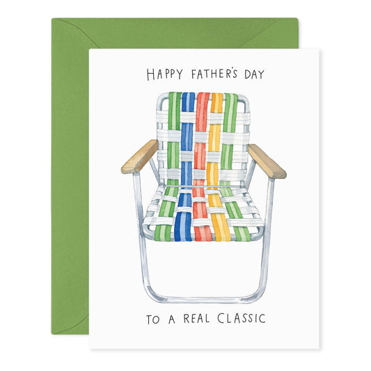 Lawn Chair Dad Greeting Card