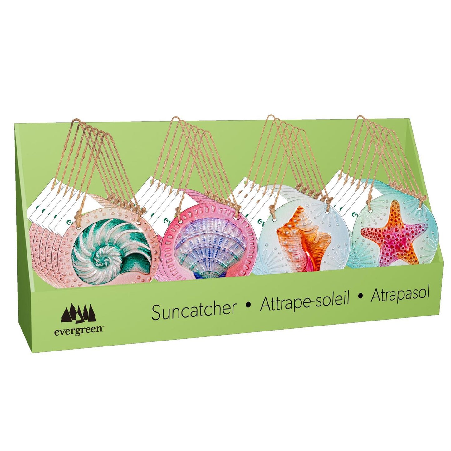 Palm Beach Suncatcher, Round Hand-painted
