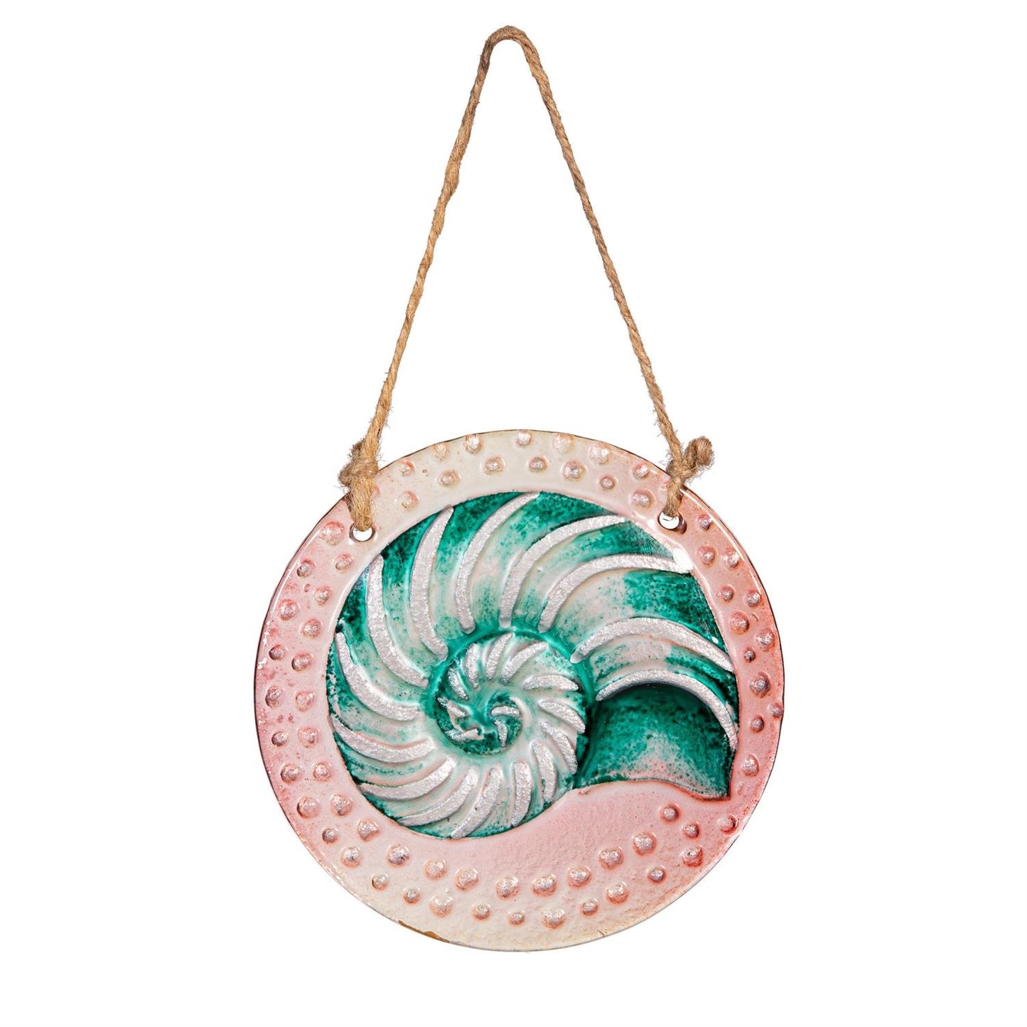 Palm Beach Suncatcher, Round Hand-painted