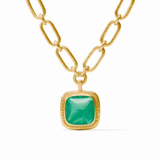 Sahara Statement Necklace -  Iridescent Emerald Green