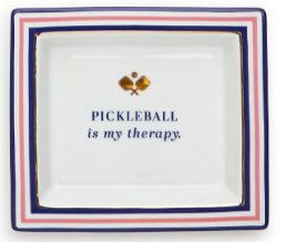 Pickleball Porcelain Desk Tray - Pickleball Therapy