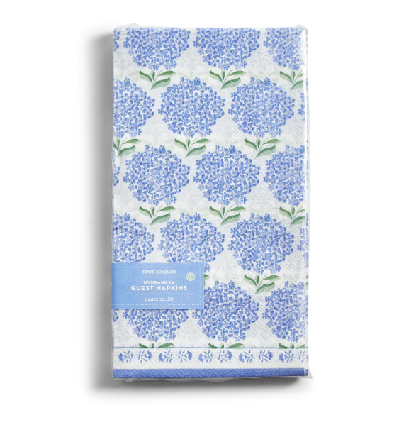 Blue Hydrangea Guest Napkins