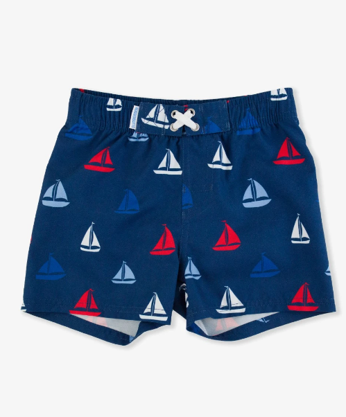 Sail Away Swim Trunks