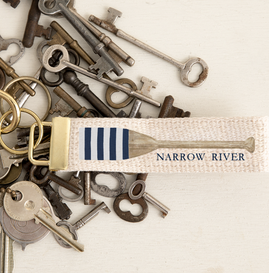 Narrow River Oars Keychain