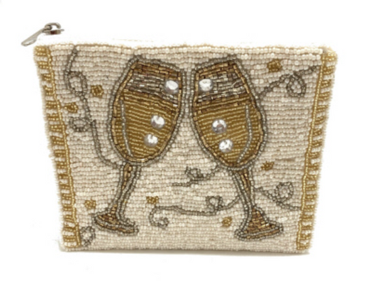 Cheers Beaded Coin Pouch