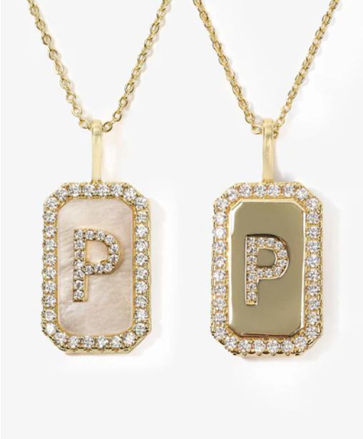 Love Letters Double-Sided Necklace Gold P