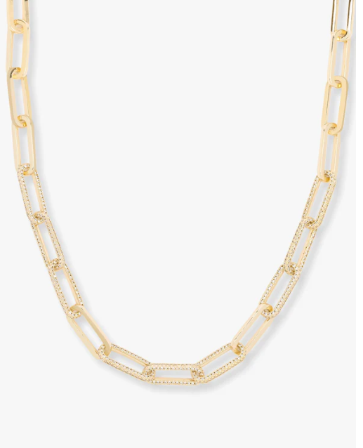 Carrie Pave Chain Necklace