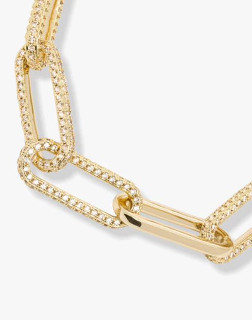 Carrie Pave Chain Necklace