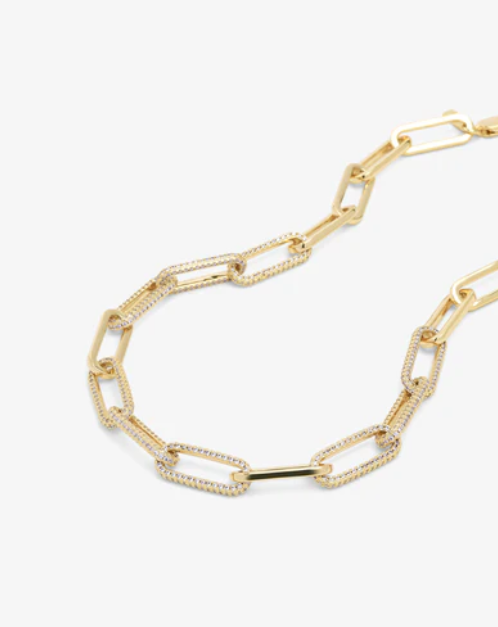 Carrie Pave Chain Necklace