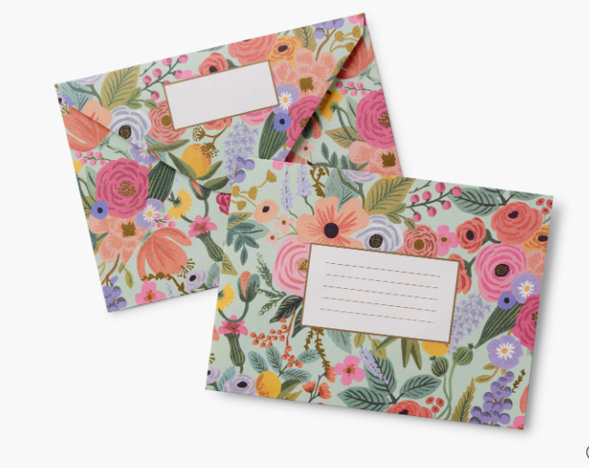 Garden Party Monogramed Note Cards