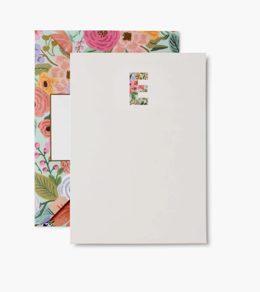 Garden Party Monogramed Note Cards