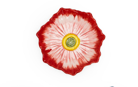 Hand Painted Poppy Trinket Tray