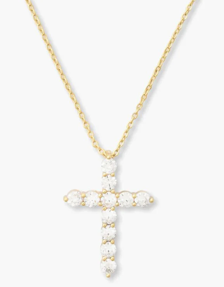 "Oh She Fancy" Cross Pendant Gold