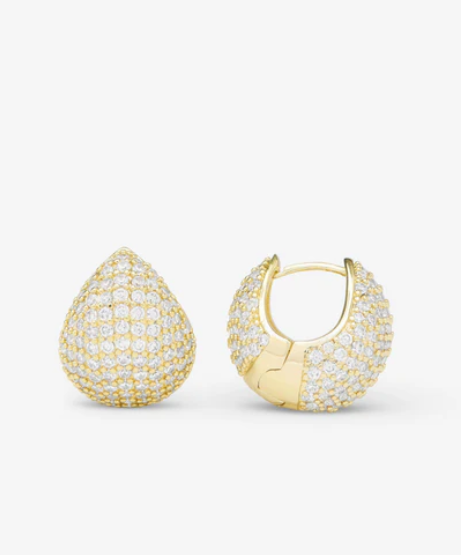 Norah Pave Earrings Gold