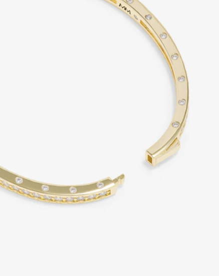 Ashley Pavé Cuff Gold 4mm