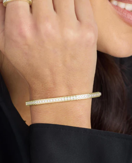 Ashley Pavé Cuff Gold 4mm