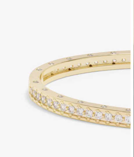 Ashley Pavé Cuff Gold 4mm