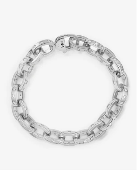 Ashley Chain Link Bracelet 9mm Silver