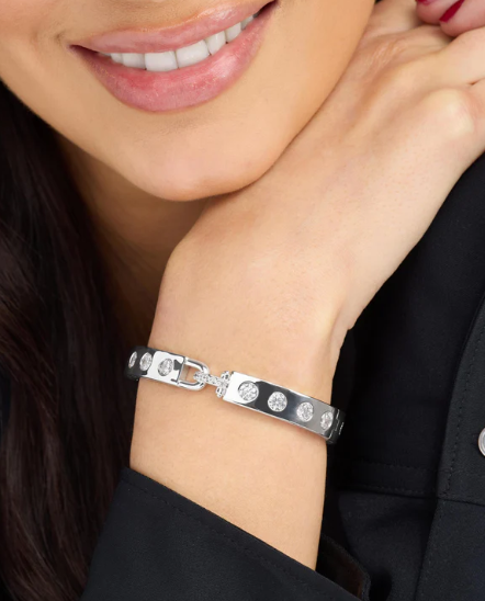Ashley Rodeo Lock Cuff Silver 9mm