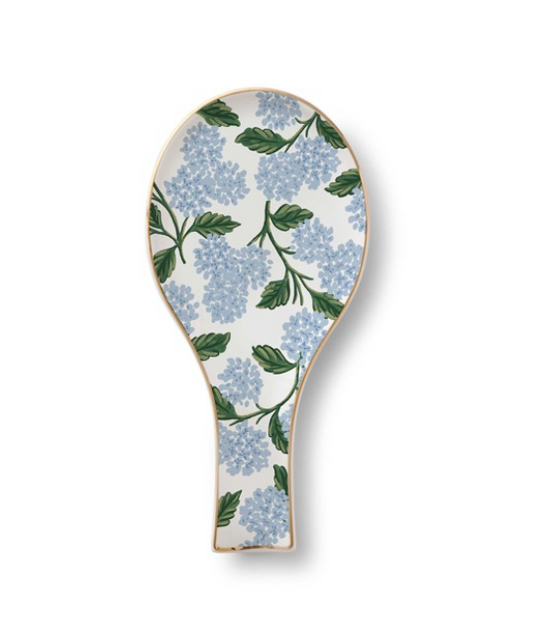 Hydrangea Porcelain Spoon Rest