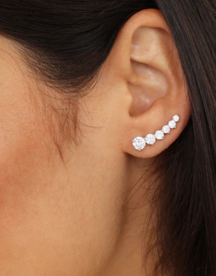 Not Your Basic Ear Crawler Silver
