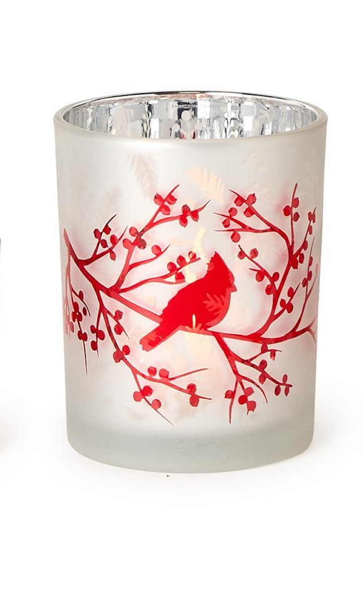 Red Cardinal Candleholders
