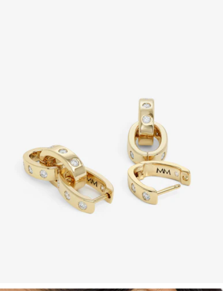 Ashley Chain Convertible Earring Gold