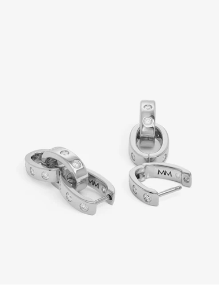 Ashley Chain Convertible Earring Silver