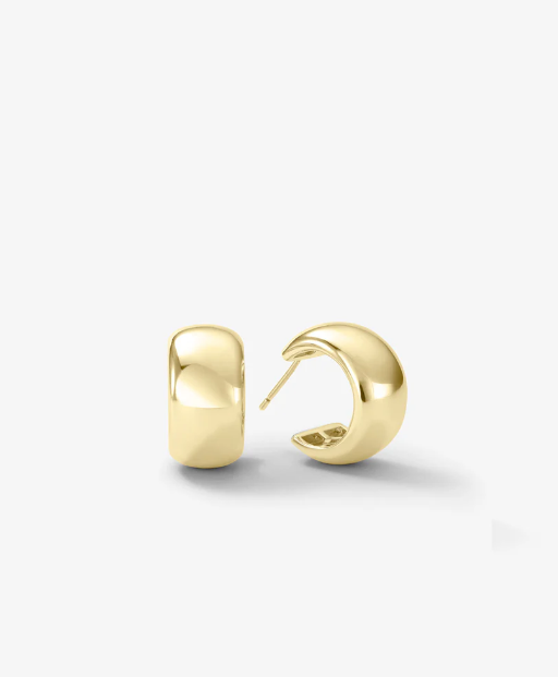 She's So Smooth Baby Hoops Earrings Gold