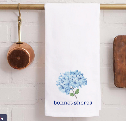 Bonnet Shores Hydrangea Tea Towel