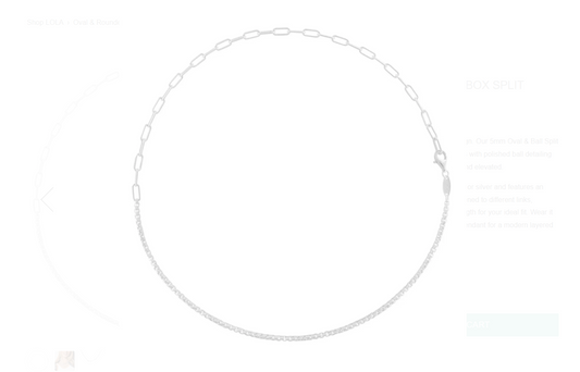 Oval & Rounded Box Split Chain Silver