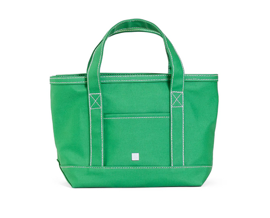 Mini Tote - Coated Canvas Kelly Green