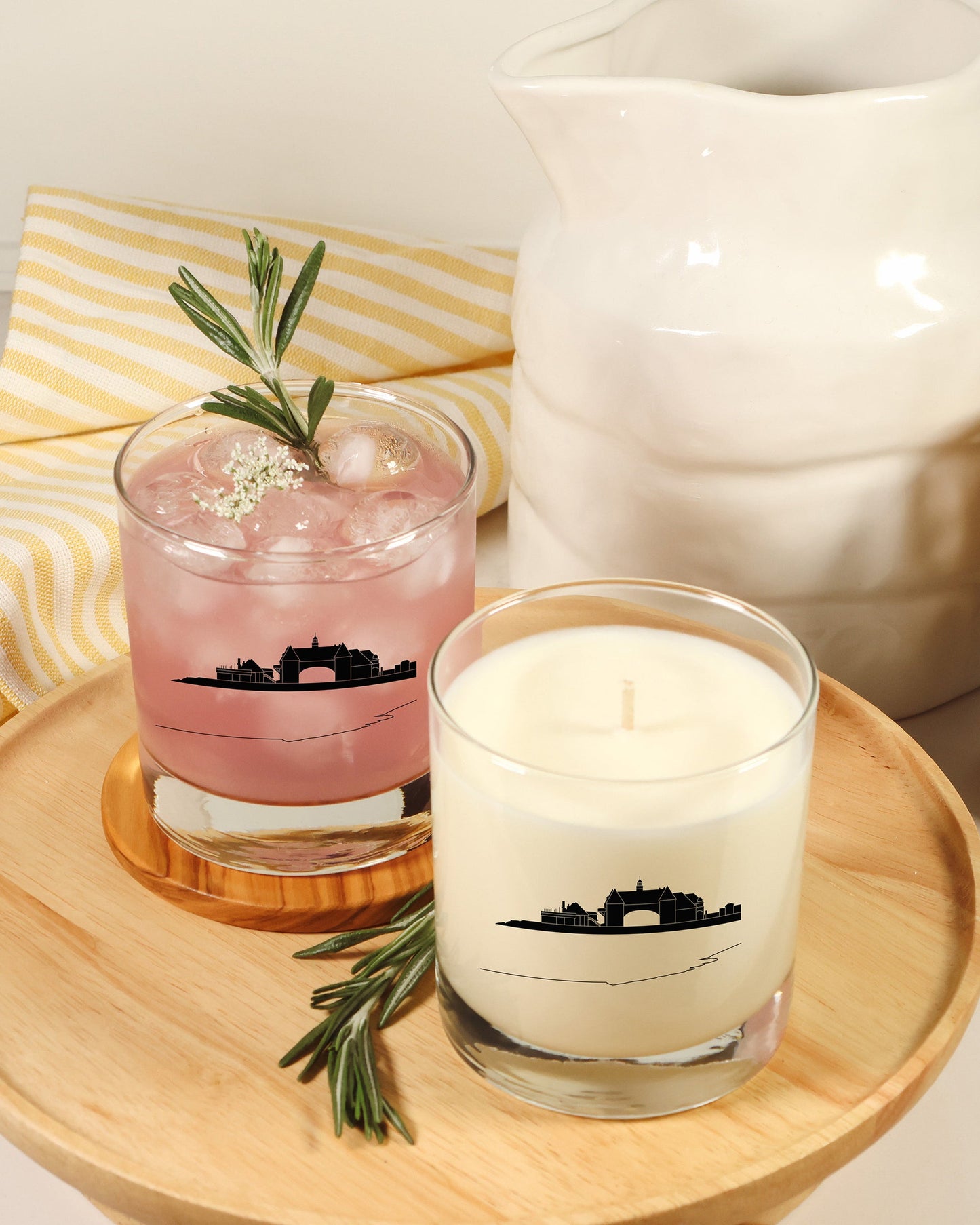 Narragansett Soy Candle in Reusable Keepsake Rocks Glass