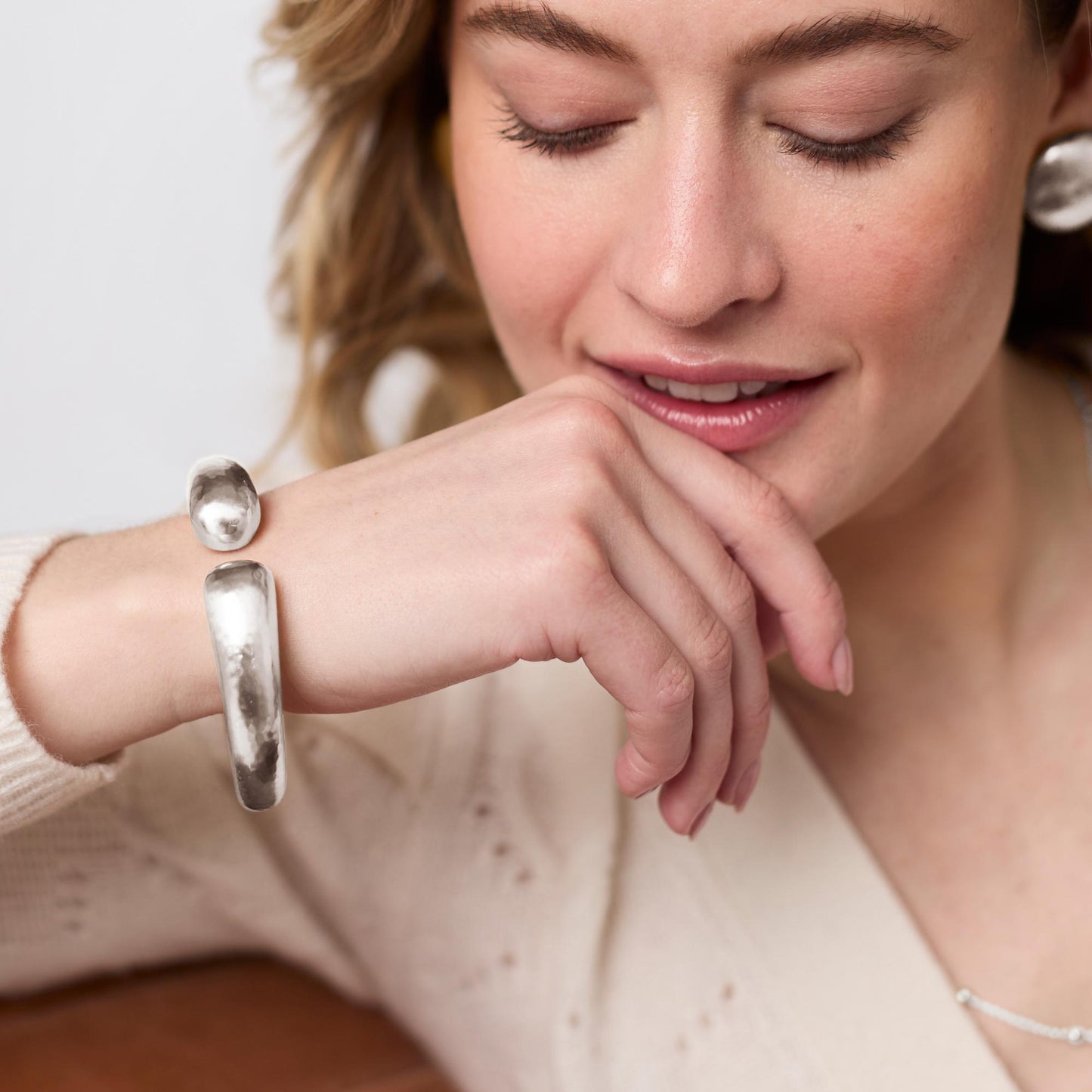 Solara Demi Cuff Silver