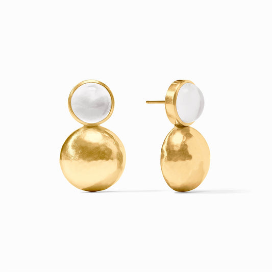 Solara Midi Iridescent Clear Crystal Earring