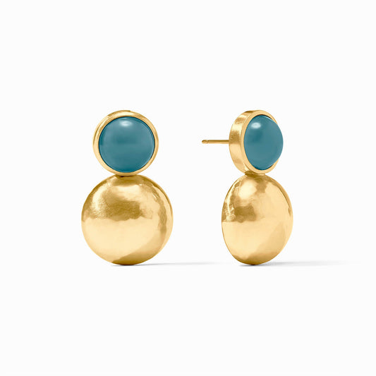 Solara Midi Iridescent Montana Blue Earring