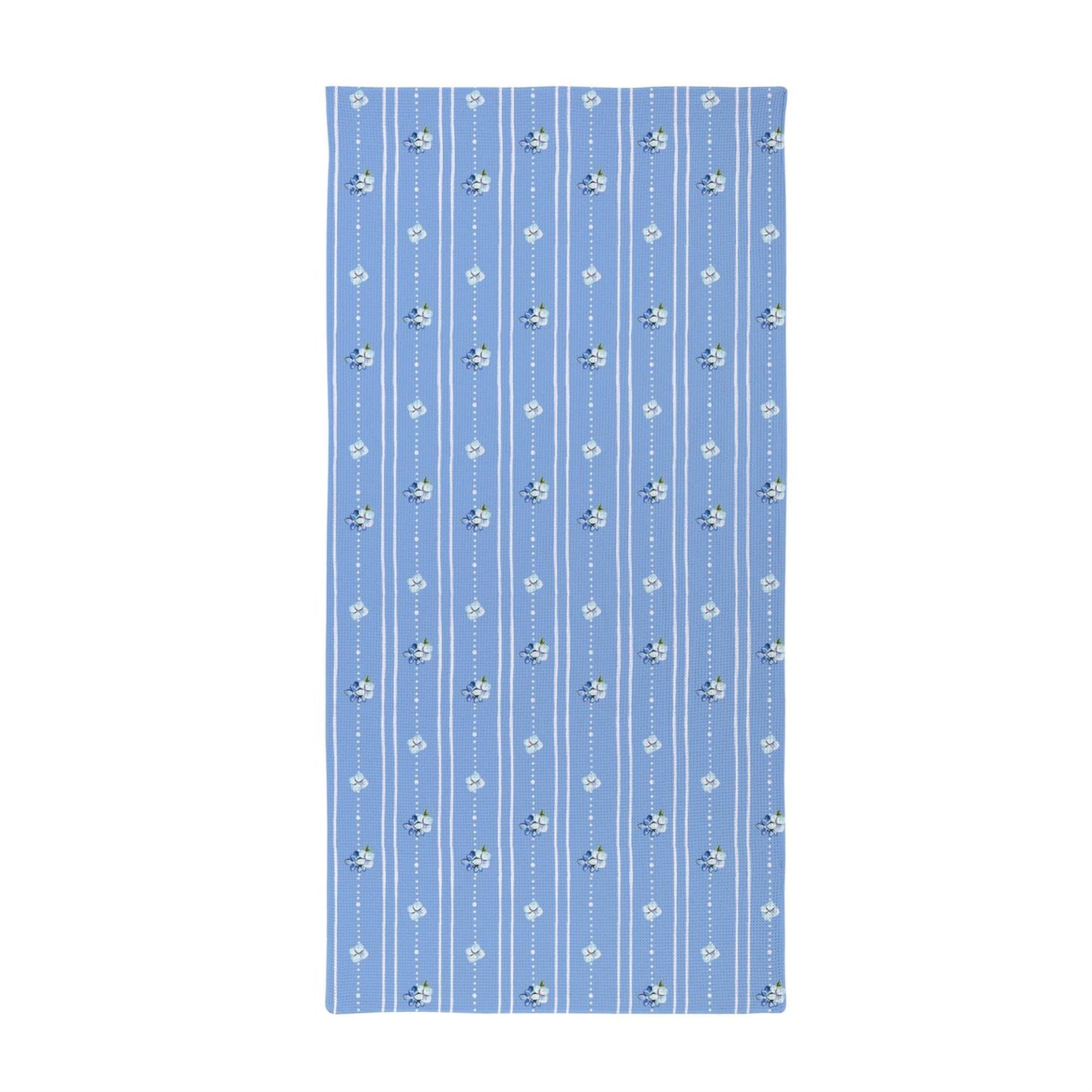 Quick Dry Waffle Weave Beach Towel w/ Matching Carrying Case, Hydrangea