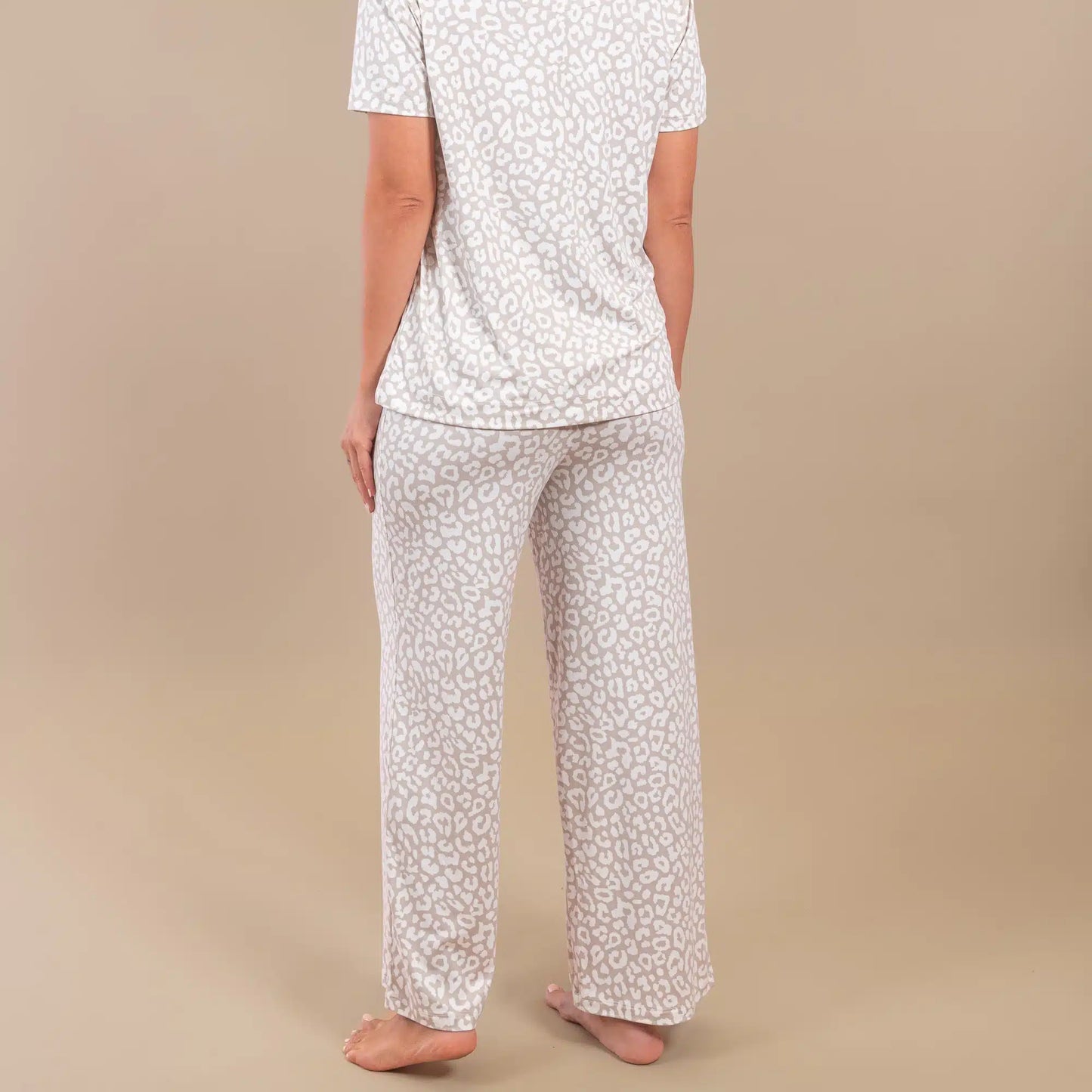 Taupe Leopard Women's Pajama Pants