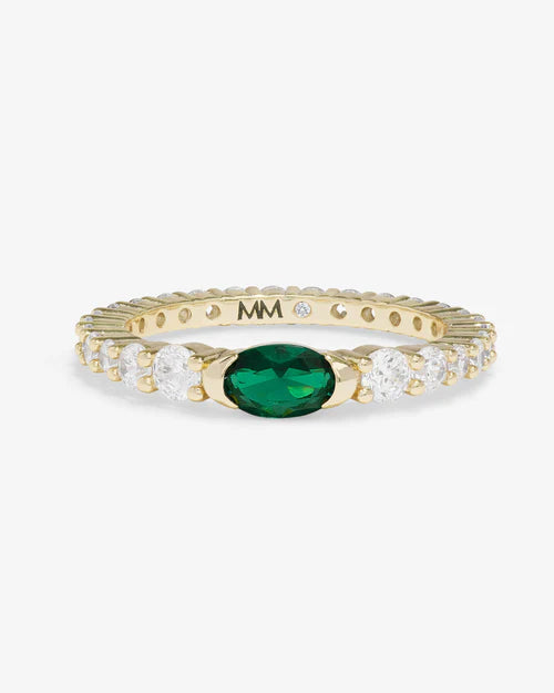 Maven Ring Gold-Emerald